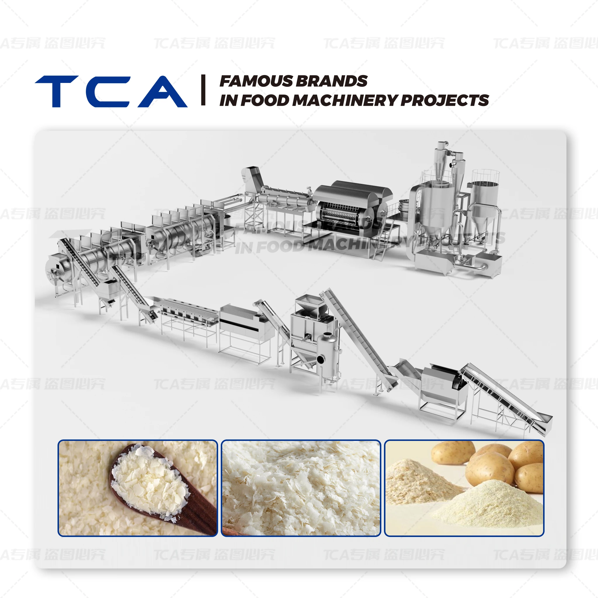 L&iacute;nea de producci&oacute;n de copos de patata